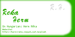 reka herm business card
